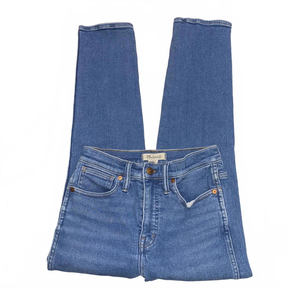 Madewell stovepipe jeans size 25 medium wash straight leg vintage modern denim